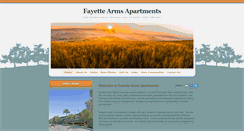 Desktop Screenshot of fayettearmsapartments.com